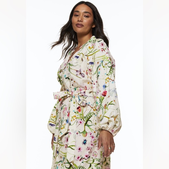 H&M Dresses Nwt Hm Linen Blend Dress Poshmark